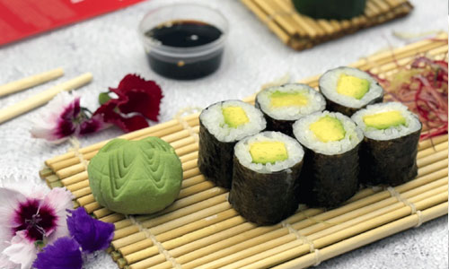 Avocado Sushi Plate